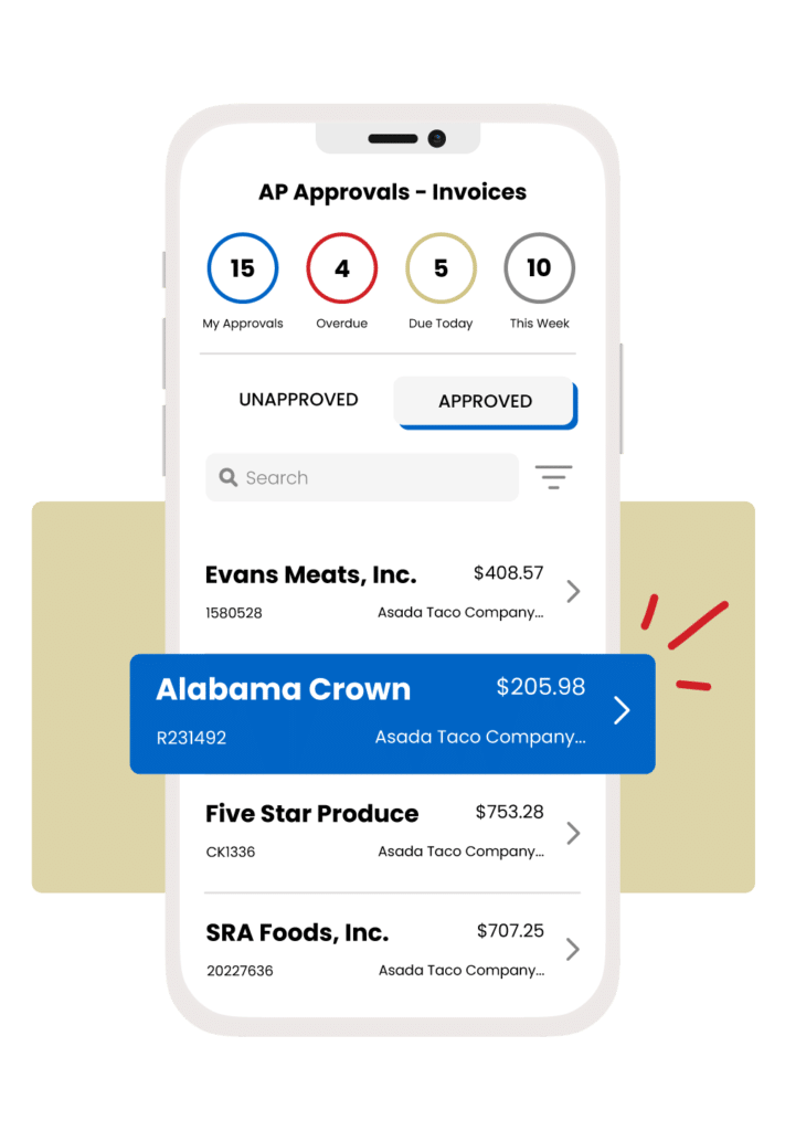 R365 Mobile App View Invoices