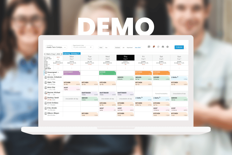 R365 Scheduling Demo