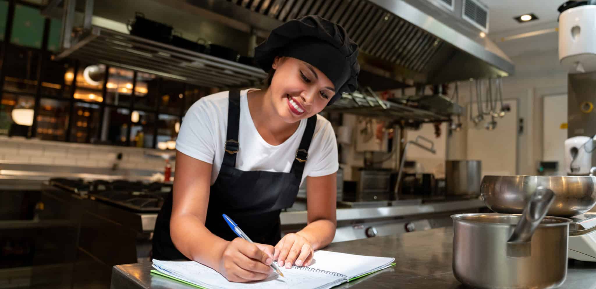 Chef Working on Menu