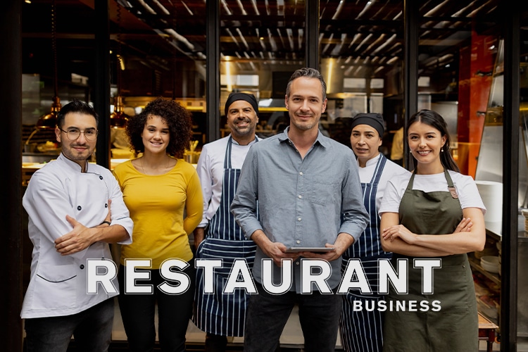 Restaurant manager and team